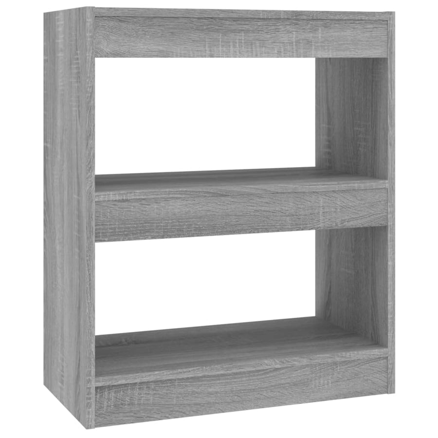 Boekenkast/Kamerscherm 60X30X72 Cm Eikenkleurig Grijs sonoma