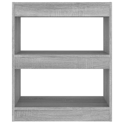 Boekenkast/Kamerscherm 60X30X72 Cm Eikenkleurig Grijs sonoma