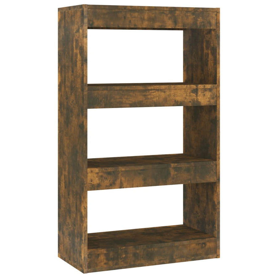 Boekenkast/Kamerscherm 60X30X03 Cm Spaanplaat Gerookt eiken