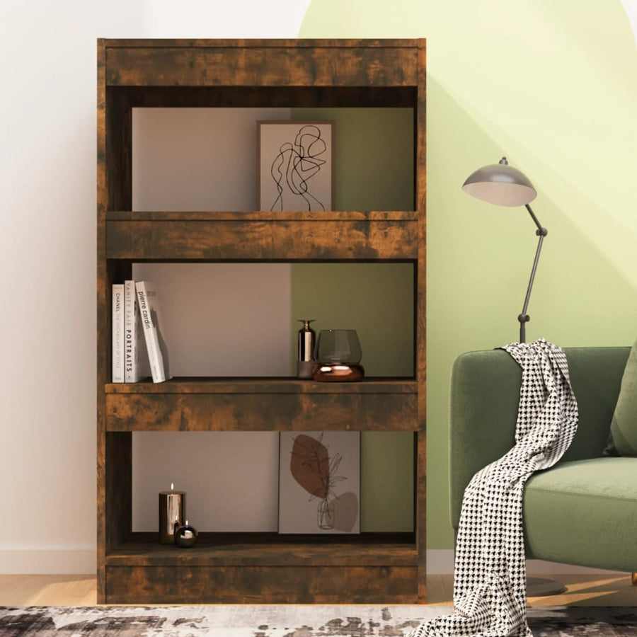 Boekenkast/Kamerscherm 60X30X03 Cm Spaanplaat Gerookt eiken