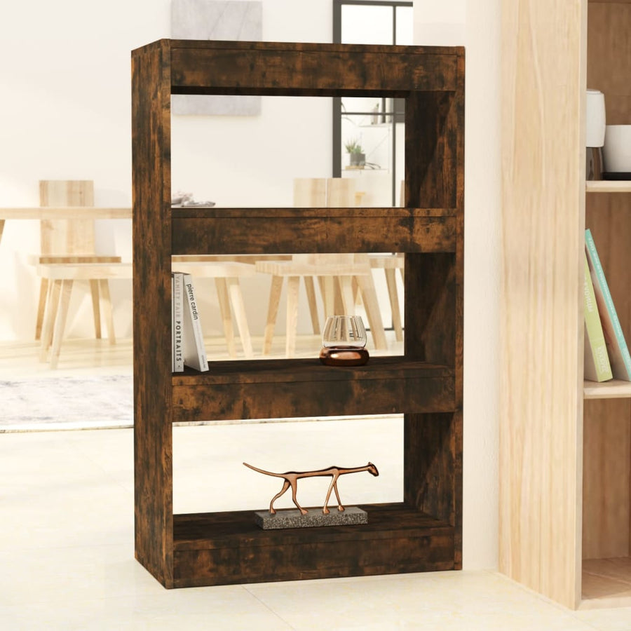 Boekenkast/Kamerscherm 60X30X03 Cm Spaanplaat Gerookt eiken