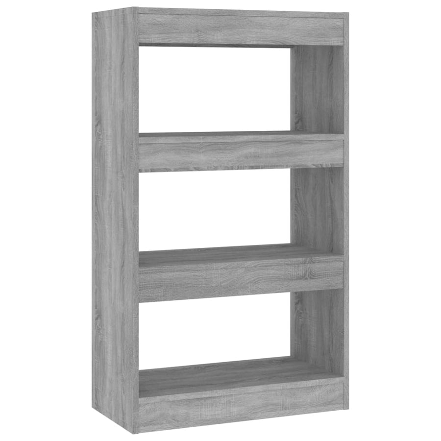Boekenkast/Kamerscherm 60X30X03 Cm Spaanplaat Sonoma Grijs
