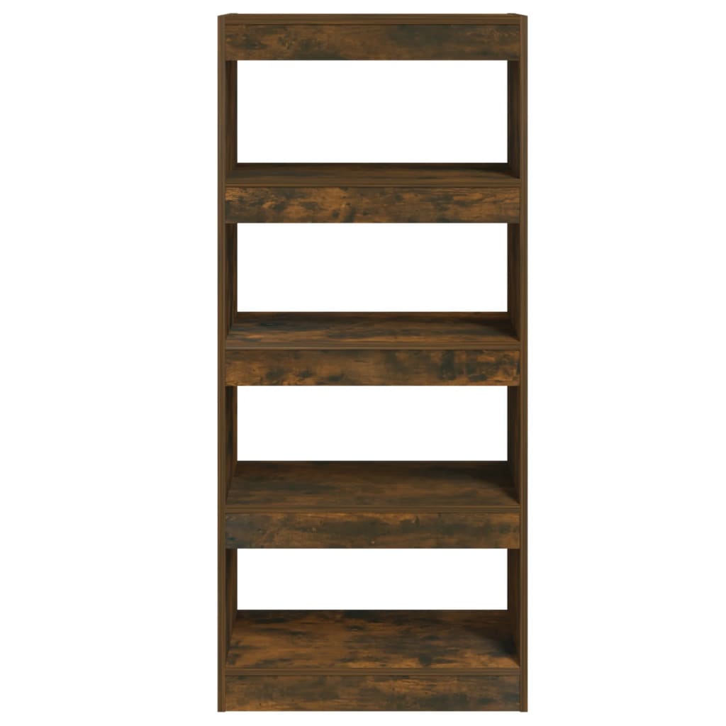 Boekenkast/Kamerscherm 60X30X35 Cm Bewerkt Hout Gerookt eiken