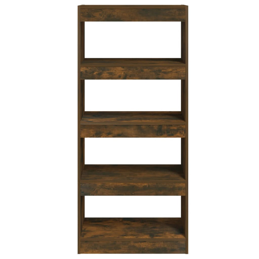 Boekenkast/Kamerscherm 60X30X35 Cm Bewerkt Hout Gerookt eiken