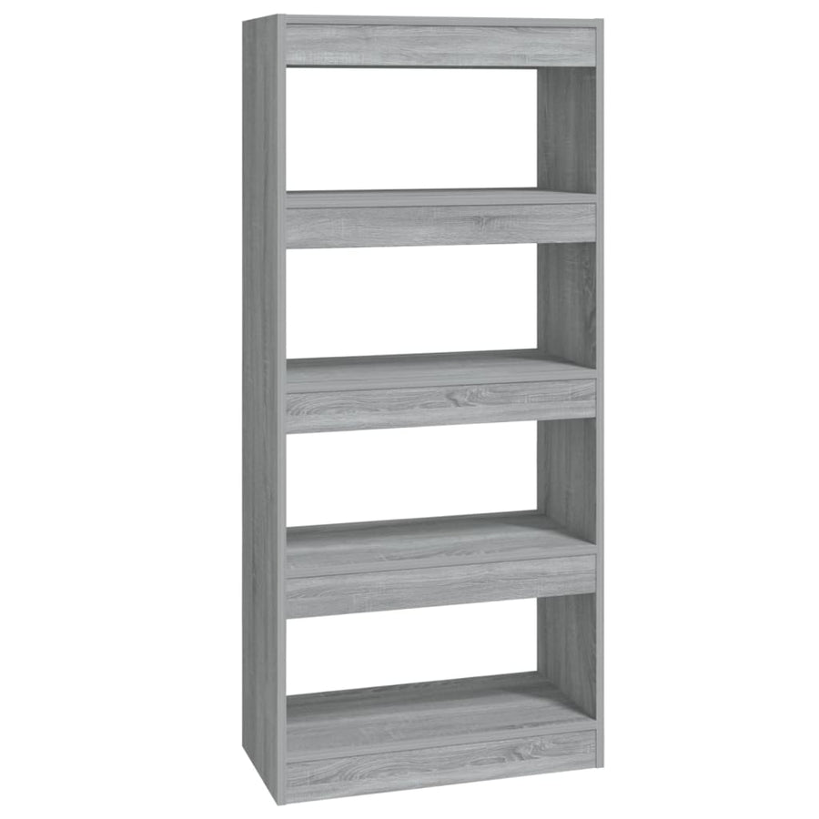 Boekenkast/Kamerscherm 60X30X35 Cm Bewerkt Hout Grijs sonoma