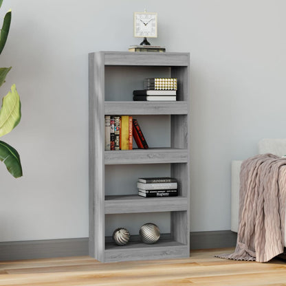 Boekenkast/Kamerscherm 60X30X35 Cm Bewerkt Hout Grijs sonoma