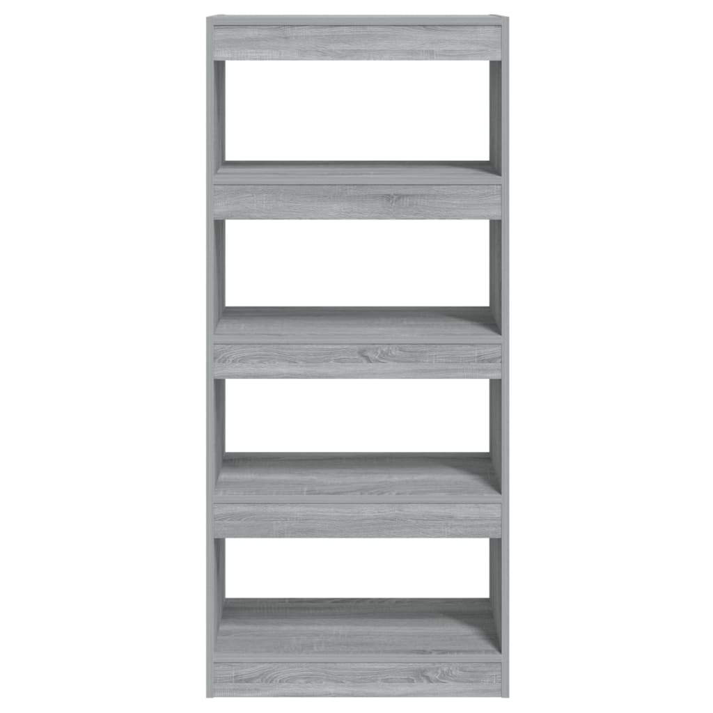 Boekenkast/Kamerscherm 60X30X35 Cm Bewerkt Hout Grijs sonoma