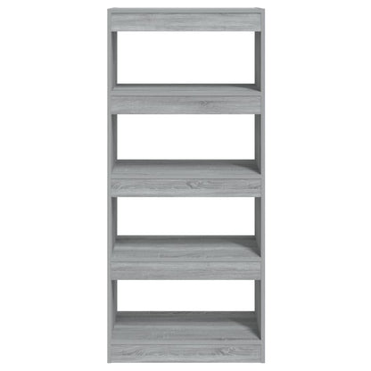 Boekenkast/Kamerscherm 60X30X35 Cm Bewerkt Hout Grijs sonoma