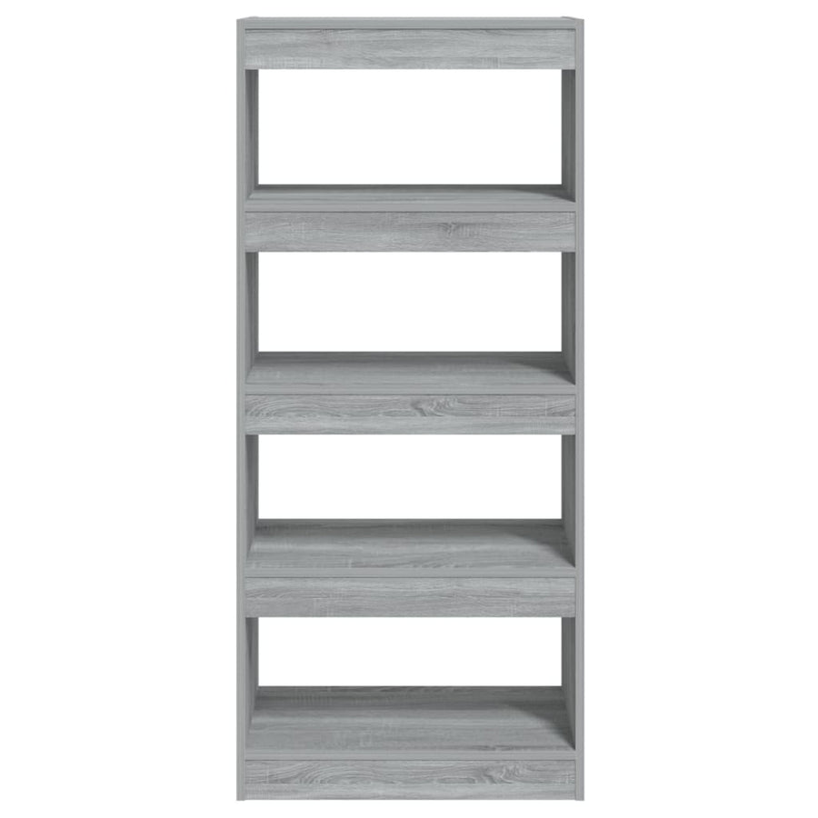 Boekenkast/Kamerscherm 60X30X35 Cm Bewerkt Hout Grijs sonoma