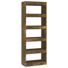 Boekenkast/Kamerscherm 60X30X166 Cm Spaanplaat Gerookt eiken
