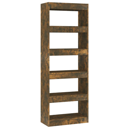 Boekenkast/Kamerscherm 60X30X166 Cm Spaanplaat Gerookt eiken
