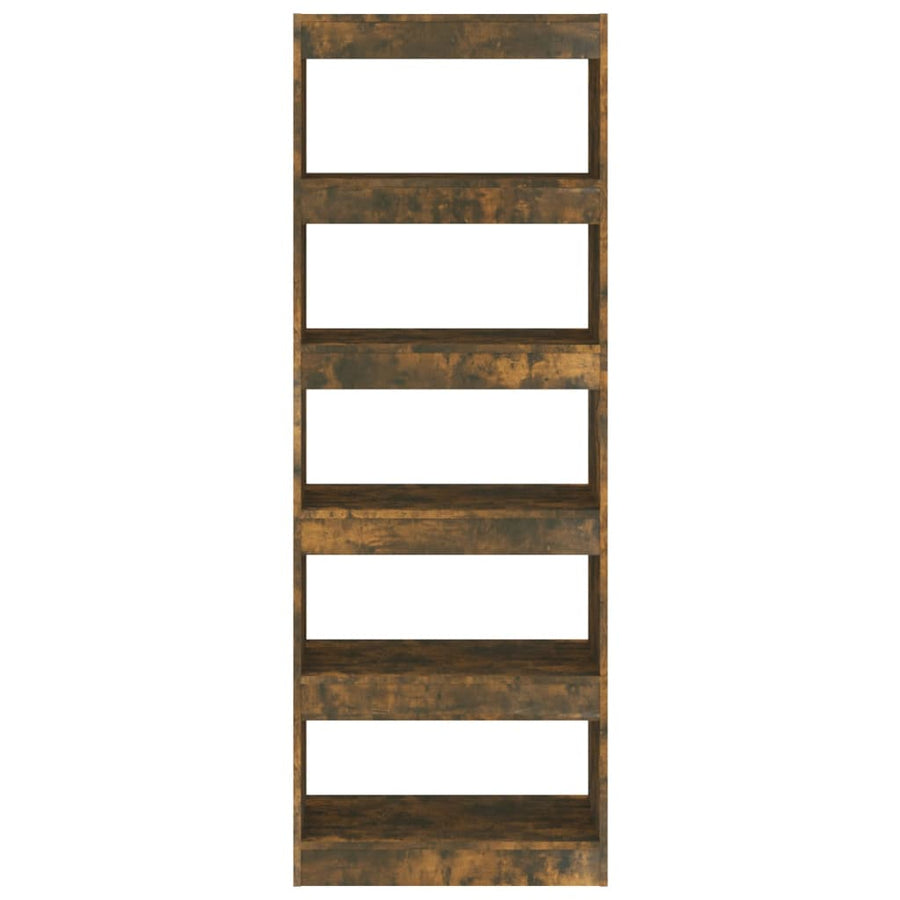 Boekenkast/Kamerscherm 60X30X166 Cm Spaanplaat Gerookt eiken