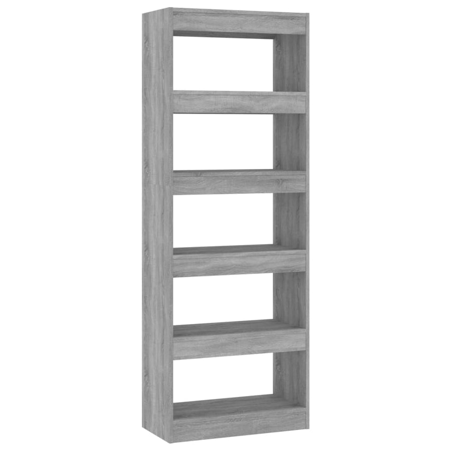 Boekenkast/Kamerscherm 60X30X66 Cm Spaanplaat Sonoma Grijs