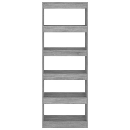 Boekenkast/Kamerscherm 60X30X66 Cm Spaanplaat Sonoma Grijs