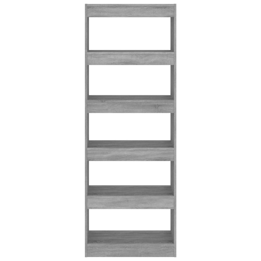 Boekenkast/Kamerscherm 60X30X66 Cm Spaanplaat Sonoma Grijs