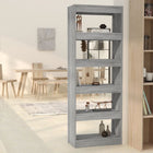 Boekenkast kamerscherm 60x30x166 cm spaanplaat grijs sonoma