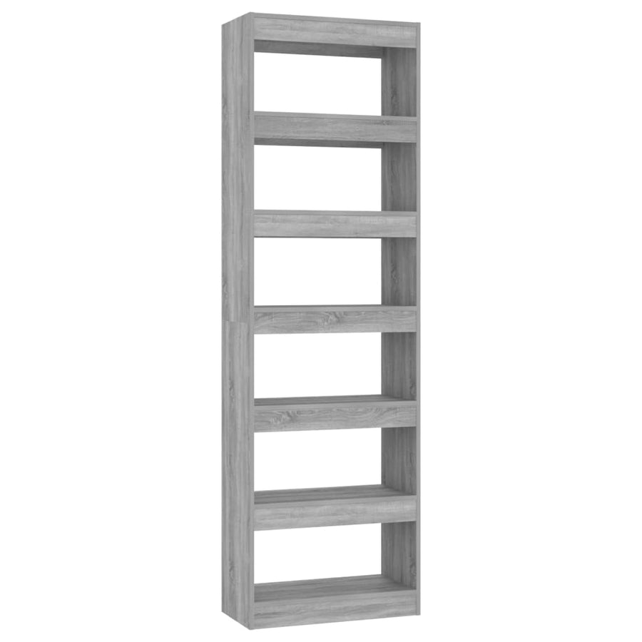 Boekenkast/Kamerscherm 60X30X98 Cm Eikenkleurig Grijs sonoma