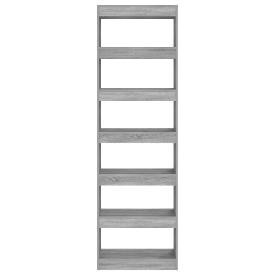 Boekenkast/Kamerscherm 60X30X98 Cm Eikenkleurig Grijs sonoma