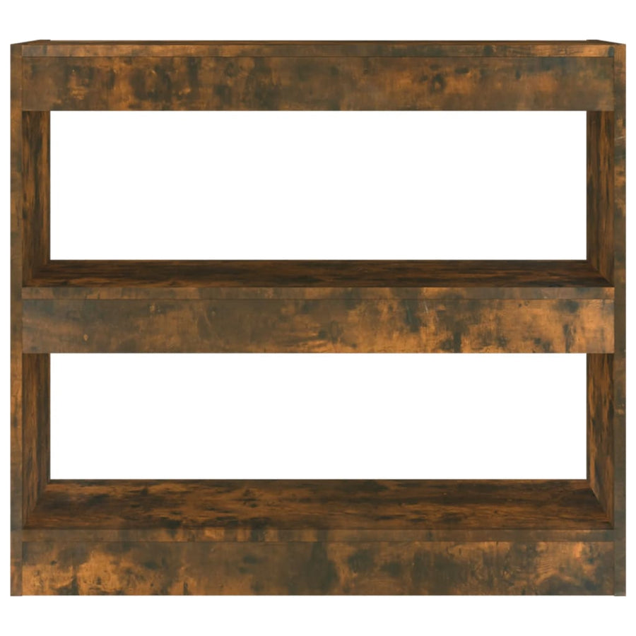 Boekenkast/Kamerscherm 80X30X72 Cm Kleurig Gerookt eiken