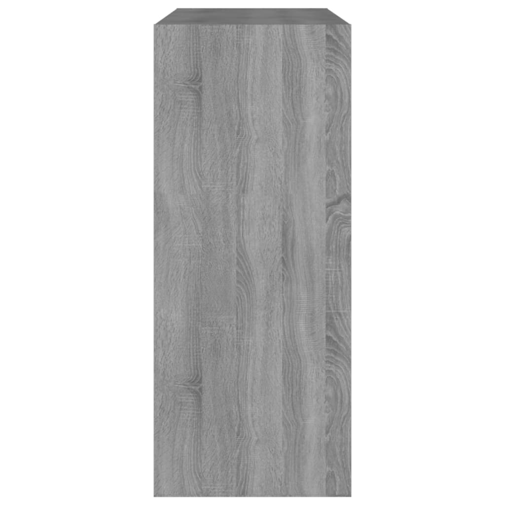 Boekenkast/Kamerscherm 80X30X72 Cm Eikenkleurig Grijs sonoma