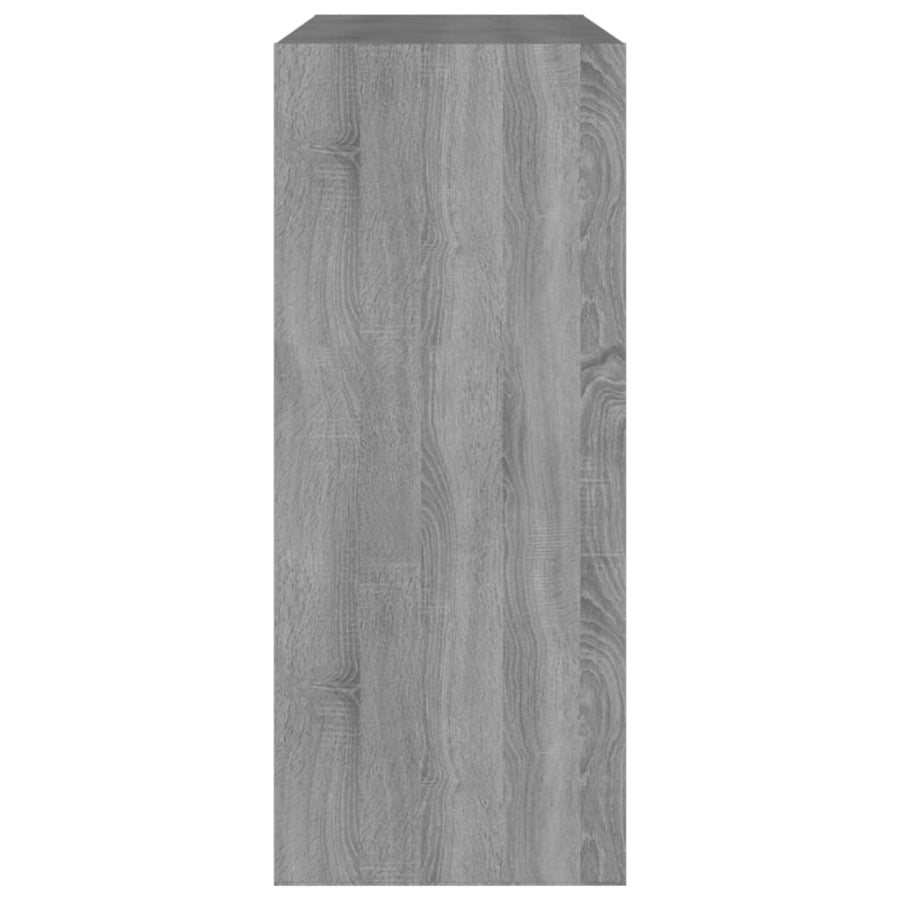 Boekenkast/Kamerscherm 80X30X72 Cm Eikenkleurig Grijs sonoma