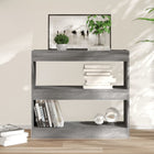 Bookcase/room divider 80x30x72 cm grey Sonoma oak-coloured