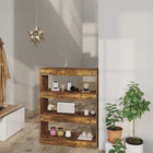 Boekenkast kamerscherm 80x30x103 cm bewerkt hout gerookt eiken
