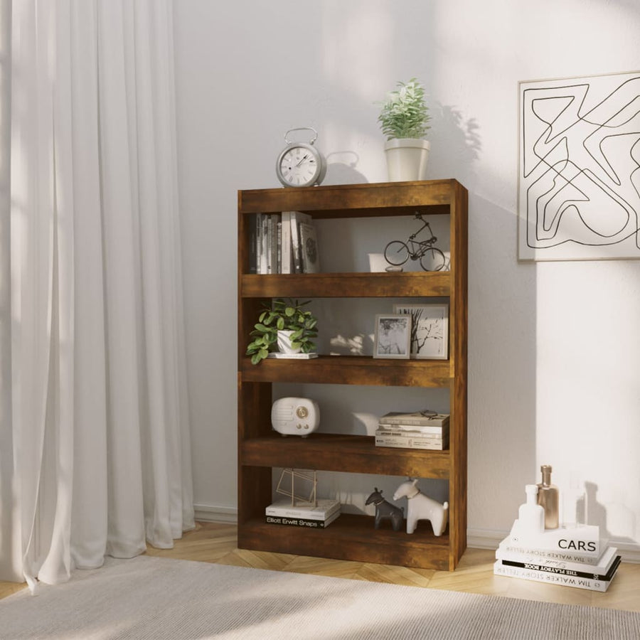Boekenkast/Kamerscherm 80X30X35 Cm Spaanplaat Gerookt eiken
