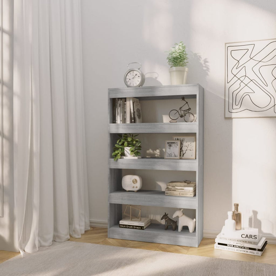 Boekenkast/Kamerscherm 80X30X35 Cm Spaanplaat Sonoma Grijs