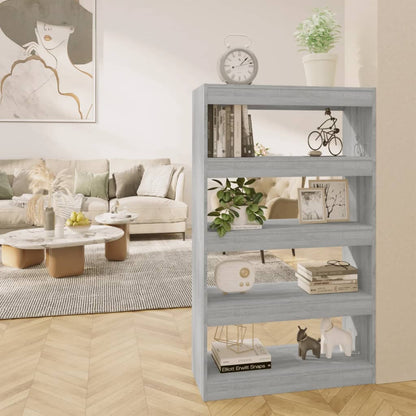 Boekenkast/Kamerscherm 80X30X35 Cm Spaanplaat Sonoma Grijs