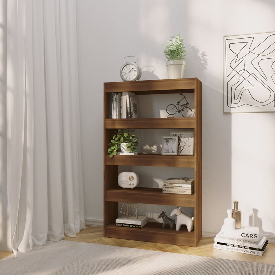 Boekenkast/Kamerscherm 80X30X35 Cm Spaanplaat Bruineikenkleur bruin eikenkleur