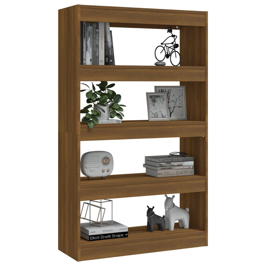 Boekenkast/Kamerscherm 80X30X35 Cm Spaanplaat Bruineikenkleur bruin eikenkleur