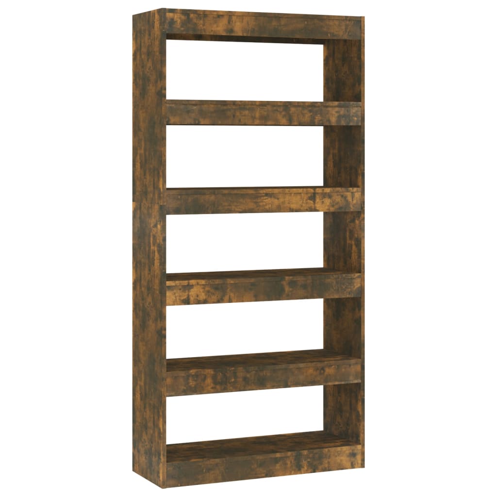 Boekenkast/Kamerscherm 80X30X66 Cm Spaanplaat Gerookt eiken