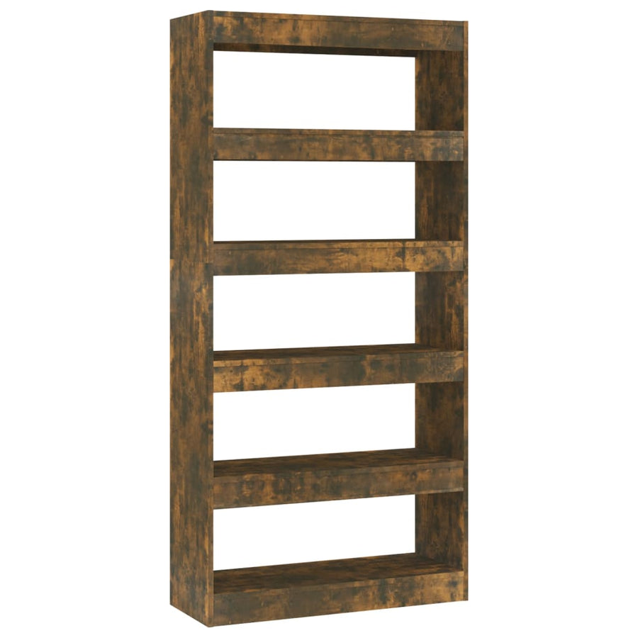 Boekenkast/Kamerscherm 80X30X66 Cm Spaanplaat Gerookt eiken