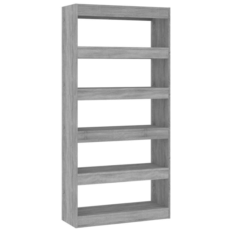 Boekenkast/Kamerscherm 80X30X66 Cm Spaanplaat Sonoma Grijs