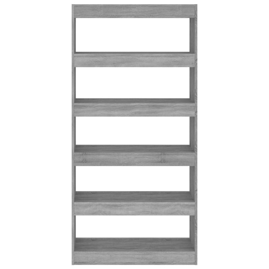 Boekenkast/Kamerscherm 80X30X66 Cm Spaanplaat Sonoma Grijs