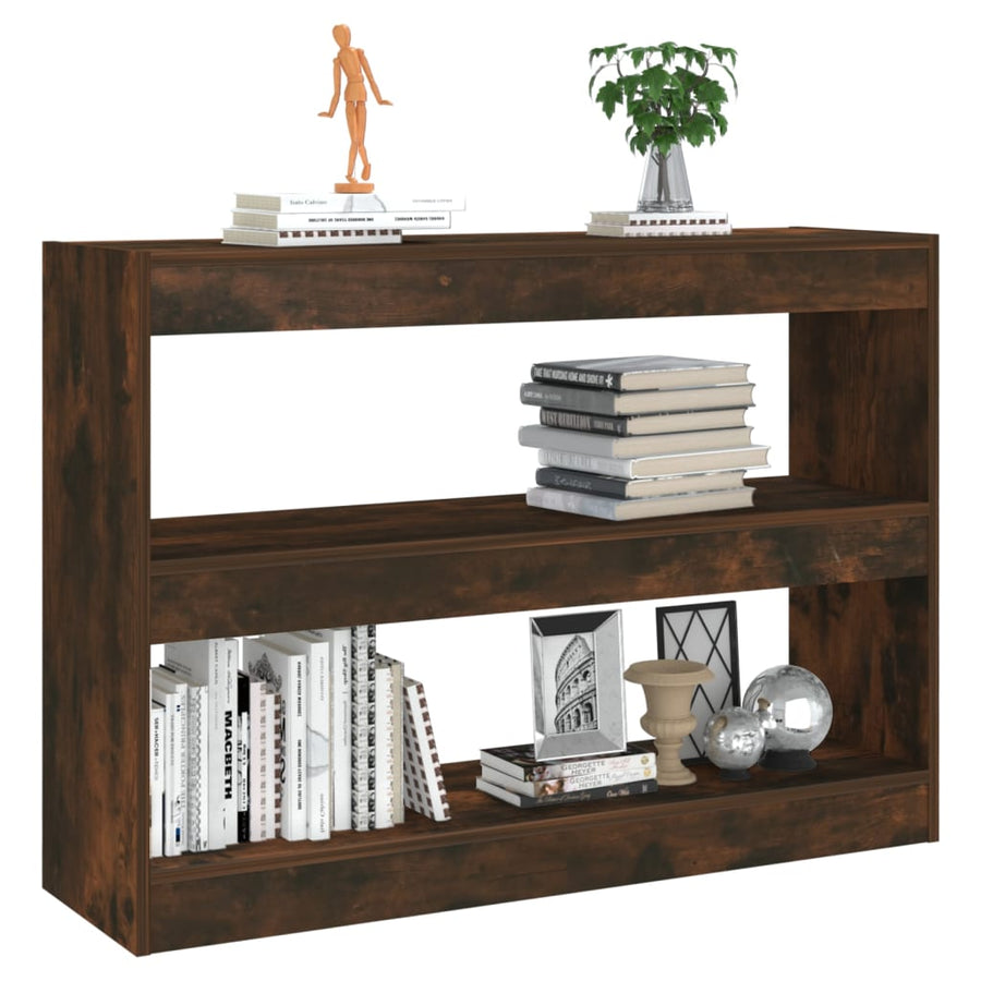 Boekenkast/Kamerscherm 00X30X72 Cm Kleurig Gerookt eiken