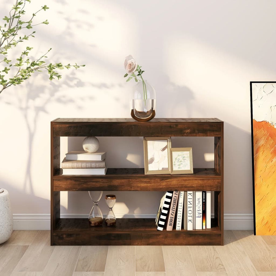 Boekenkast/Kamerscherm 00X30X72 Cm Kleurig Gerookt eiken