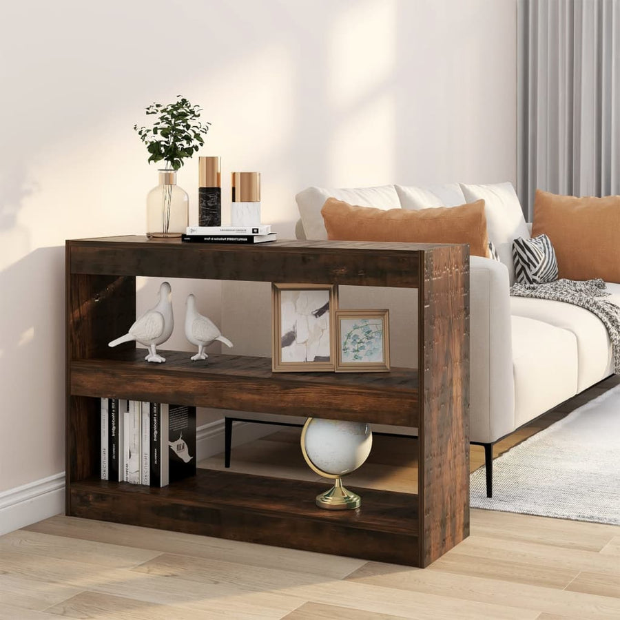 Boekenkast/Kamerscherm 00X30X72 Cm Kleurig Gerookt eiken