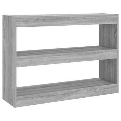 Boekenkast/Kamerscherm 00X30X72 Cm Eikenkleurig Grijs sonoma