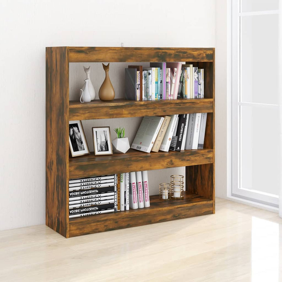 Boekenkast/Kamerscherm 00X30X03 Cm Kleurig Gerookt eiken