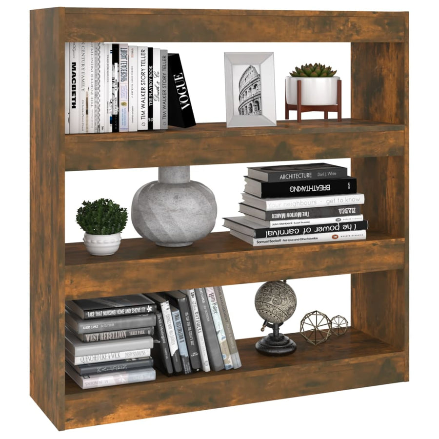 Boekenkast/Kamerscherm 00X30X03 Cm Kleurig Gerookt eiken