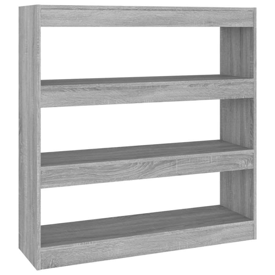 Boekenkast/Kamerscherm 00X30X03 Cm Eikenkleurig Grijs sonoma
