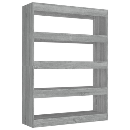 Boekenkast/Kamerscherm 00X30X35 Cm Eikenkleurig Grijs sonoma