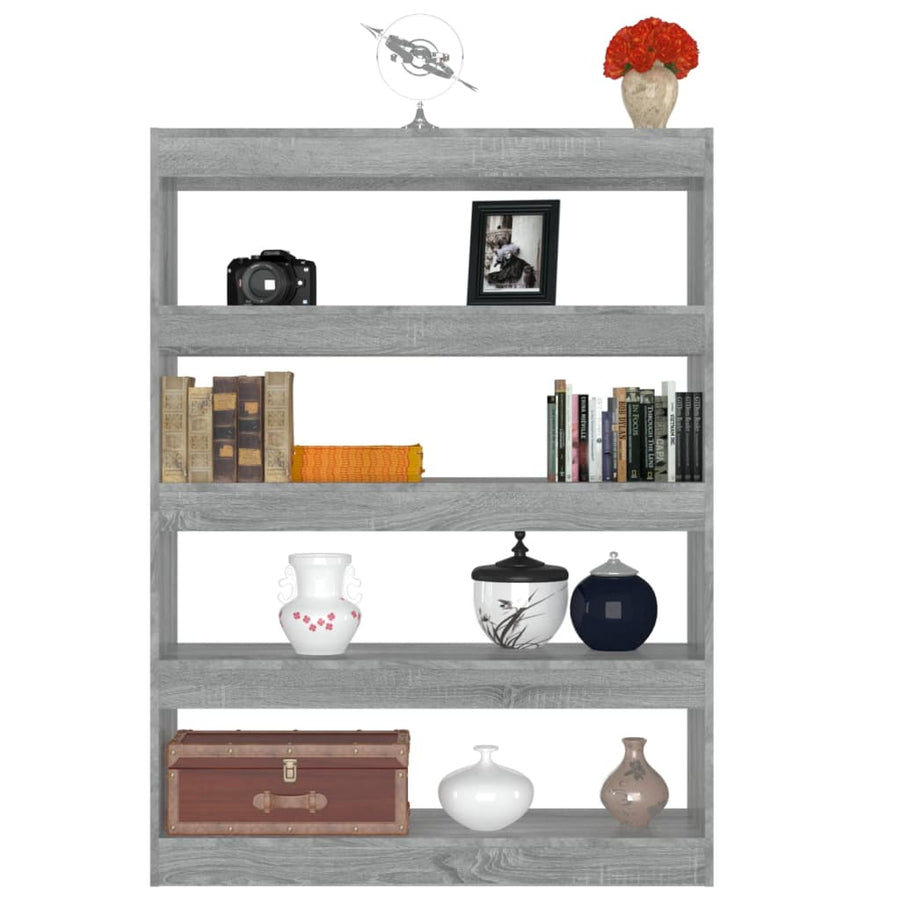 Boekenkast/Kamerscherm 00X30X35 Cm Eikenkleurig Grijs sonoma