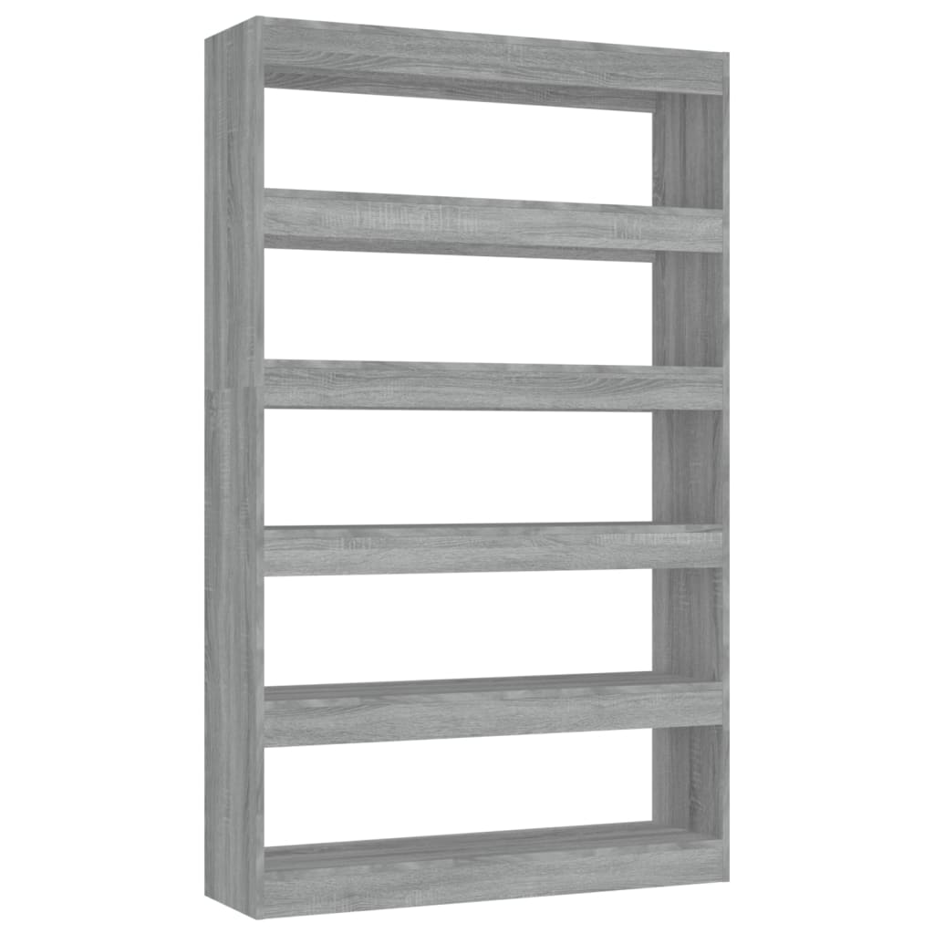 Boekenkast/Kamerscherm 00X30X66 Cm Eikenkleurig Grijs sonoma