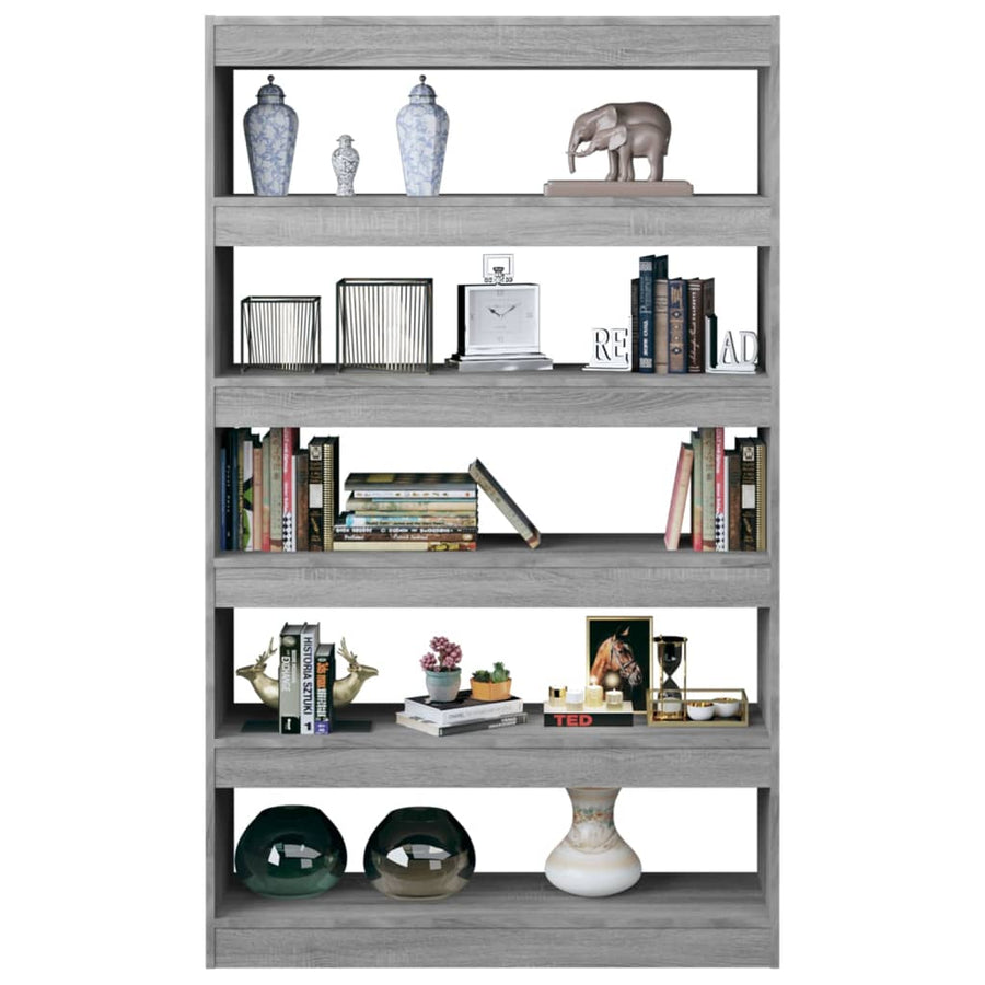 Boekenkast/Kamerscherm 00X30X66 Cm Eikenkleurig Grijs sonoma