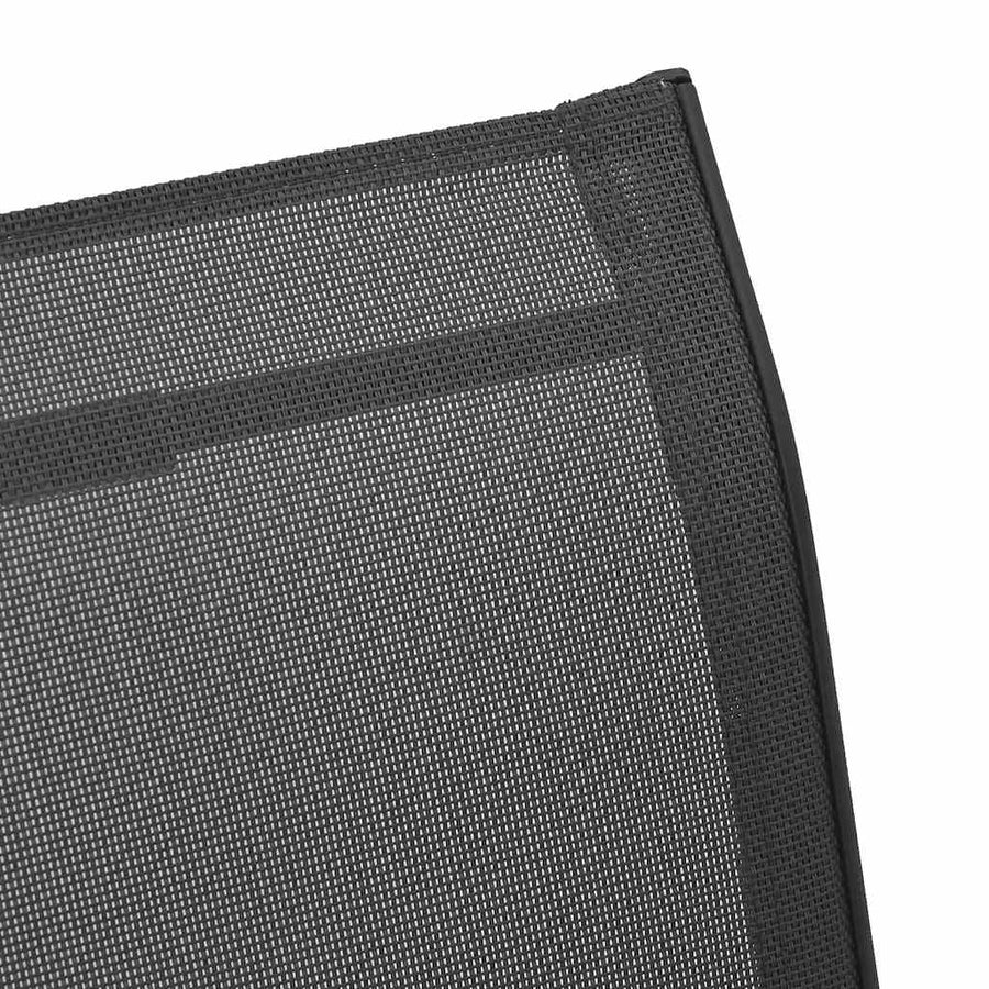 Tuinstoelen Stapelbaar 2 St Textileen Stof Zwart