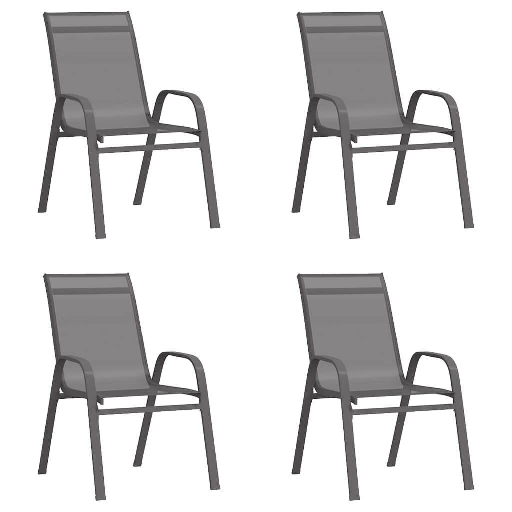 Tuinstoelen Stapelbaar Textileen Stof 4