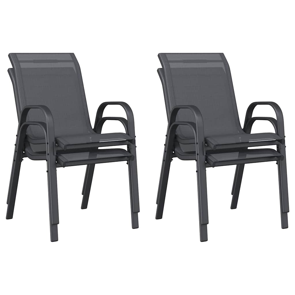 Tuinstoelen Stapelbaar Textileen Stof 4